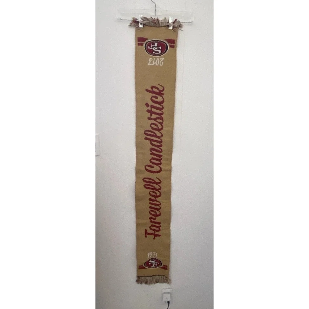 San Francisco 49ers Farewell Candlestick Park Commemorative Scarf 1971-2013‎ SGA